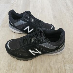 New Balance 990v5 Black Reflector Athletic Shoes W990BK5 Women's Size 8 2E